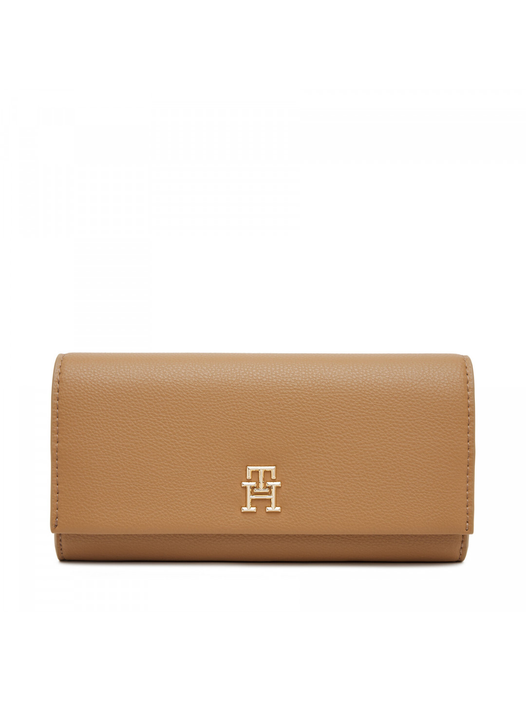 Velká dámská peněženka Tommy Hilfiger Th Legacy Flap Lrg Wallet AW0AW17267 Hnědá